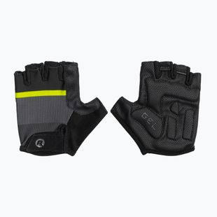 Rogelli Hero II pánske cyklistické rukavice black/fluor/grey