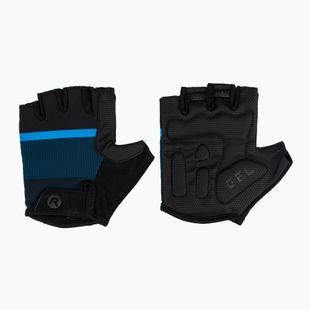 Rogelli Hero II pánske cyklistické rukavice black/blue