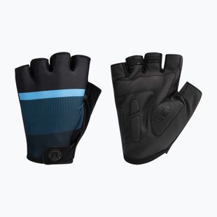 Rogelli Hero II pánske cyklistické rukavice black/blue