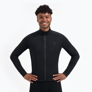 Pánsky cyklistický dres longsleeve Rogelli Essential II black