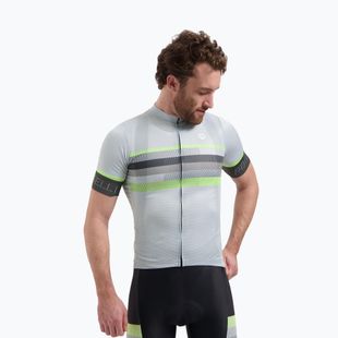 Pánsky cyklistický dres Rogelli Hero II grey/lime