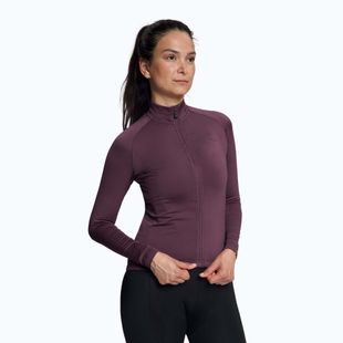 Dámsky cyklistický dres longsleeve Rogelli Essential II eggplant