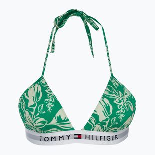 Vrchný diel plaviek  Tommy Hilfiger Triangle Fixed Foam Print vinted tropical olympic green
