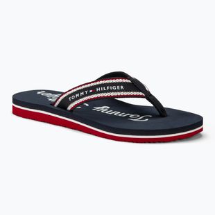 Dámske žabky Tommy Hilfiger Im Graphic Beach Sandal space blue