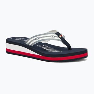 Dámske žabky Tommy Hilfiger Im Th Signature Beach Sandal rwb
