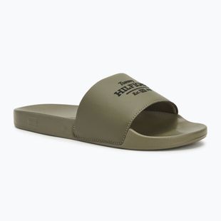 Pánske šľapky Tommy Hilfiger Embroid 85 Pool Slide army green