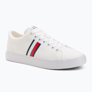 Pánske tenisky Tommy Hilfiger Th Hi Vulc Low Core Stripes Mesh YBS white