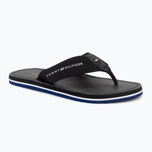 Pánske žabky Tommy Hilfiger Leather Beach Sandal black