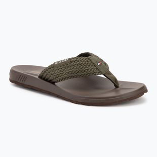 Pánske žabky Tommy Hilfiger Molded Web Beach Sandal army green