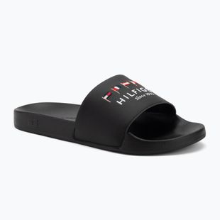 Pánske šľapky Tommy Hilfiger Flags Pool Slide black