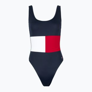 Tommy Hilfiger dámske jednodielne plavky One Piece (Ext Sizes) dark night navy