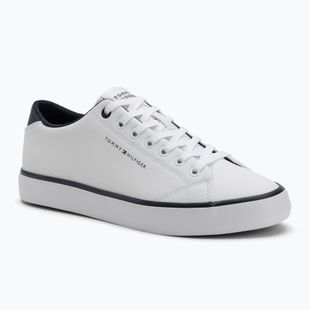 Pánske tenisky Tommy Hilfiger Th Hi Vulc Core Low Leather Ess YBS white