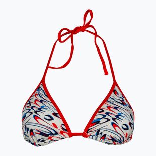 Vrchný diel plaviek  Tommy Hilfiger Triangle Rp Print drops motion ecru