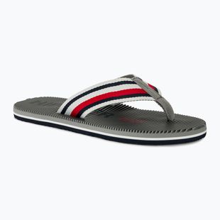 Pánske žabky Tommy Hilfiger Massage Footbed Oly Beach Sandal antique silver