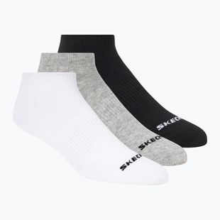 Ponožky SKECHERS Non Terry No Show 3 pack white/black
