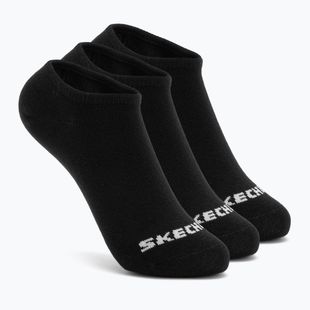 Detské ponožky SKECHERS Non Terry No Show 3 páry black