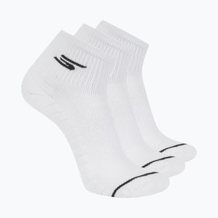 Pánske ponožky SKECHERS 1/2 Terry Qtr Crew 3 páry white traditional