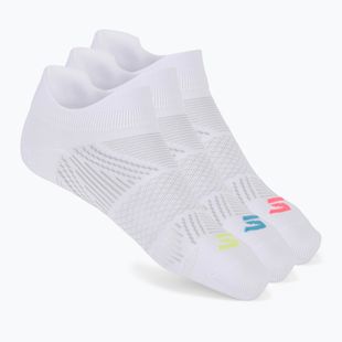 Dámske ponožky SKECHERS Toe/Heel Terry Low Cut 3 páry white/bright blue