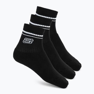 Detské ponožky SKECHERS Full Terry Low Crew 3 páry black