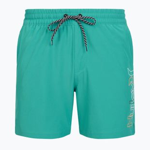 Pánske plavecké šortky Hurley Crossover Volley Swim Short Teal Tint