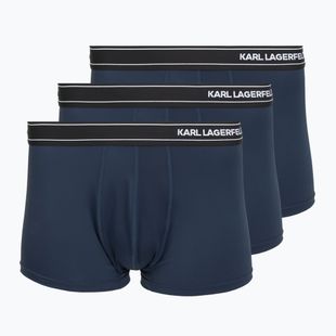 Pánske boxerky KARL LAGERFELD Stripe Logo Micro Trunk 3 páry mood indigo