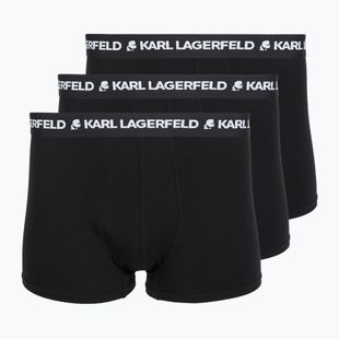 Pánske boxerky KARL LAGERFELD Logo Trunk 3 páry black