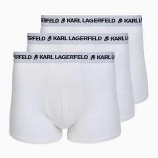 Pánske boxerky KARL LAGERFELD Logo Trunk 3 páry white