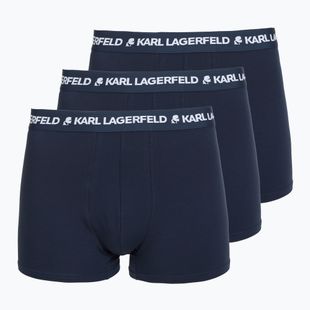 Pánske boxerky KARL LAGERFELD Logo Trunk 3 páry navy