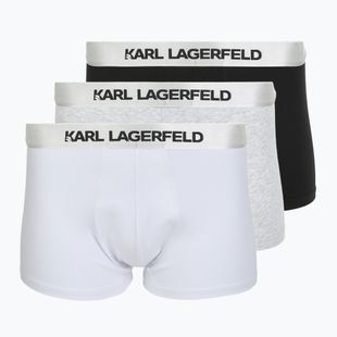 Pánske boxerky KARL LAGERFELD Elastic Trunk 3 páry black/white/grey