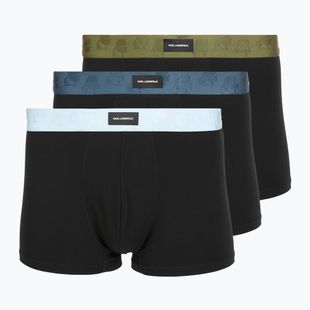 Pánske boxerky KARL LAGERFELD Kameo Logo Trunk 3 páry midnight/clear sky/olive