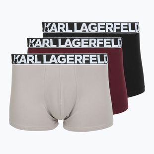 Pánske boxerky KARL LAGERFELD Bold Elastic Trunk 3 páry windsor/black/ash