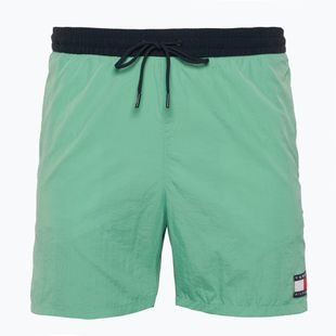 Pánske plavecké šortky Tommy Hilfiger Medium Drawstring fort green