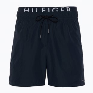 Tommy Hilfiger pánske stredné plavecké šortky so šnúrkou Dw desert sky