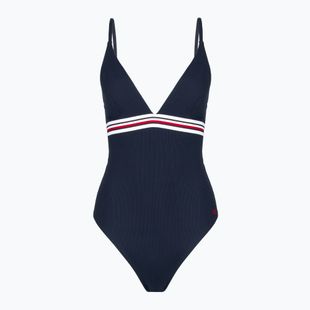 Tommy Hilfiger dámske trojuholníkové jednodielne plavky Rp Ext dark night navy