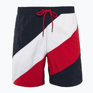 Pánske plavecké šortky Tommy Hilfiger Long Drawstring Diag Na púštnej oblohe