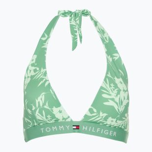 Vrchný diel plaviek Tommy Hilfiger Halter Rp Print kvetinový tropický aop fort green