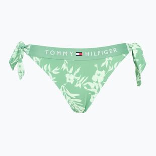Spodný diel plaviek Tommy Hilfiger Cheeky Side Tie Bikini Bottom Kvetinová tropická potlač aop fort green