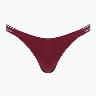 Spodný diel plaviek Calvin Klein KW0KW02732 Curved Delta Bikini plum glaze