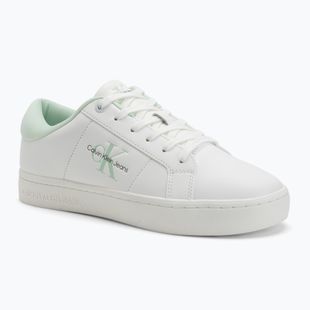 Dámske topánky Calvin Klein YW0YW01444 Classic Cupsole Lowlaceup Lth Wn bright white/moonlight jade