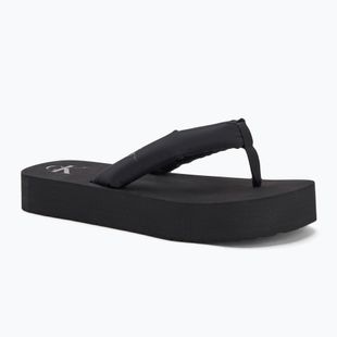 Dámske plážové sandále Calvin Klein YW0YW01723 Flatform Ttxr Satin triple black žabky