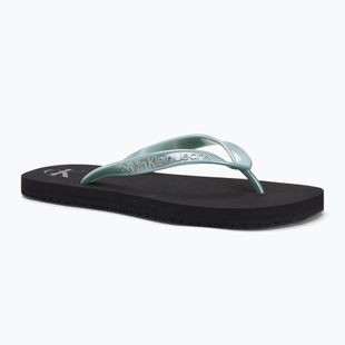 Calvin Klein dámske žabky YW0YW01719 Beach Sandal Monologo Tpu black/cloud blue