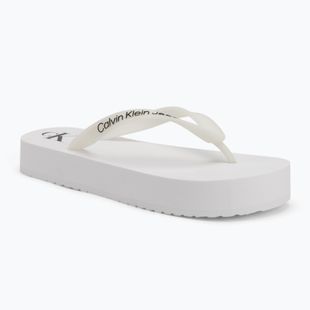 Dámske žabky Calvin Klein YW0YW01830 Beach Sandal Flatform Tpu bright white/black