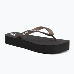 Dámske žabky Calvin Klein YW0YW01830 Beach Sandal Flatform Tpu black/bright white