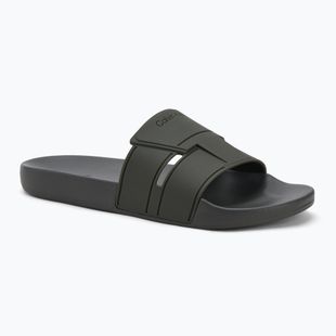 Calvin Klein pánske žabky HM0HM01752 Pool Slide Double T dark olive