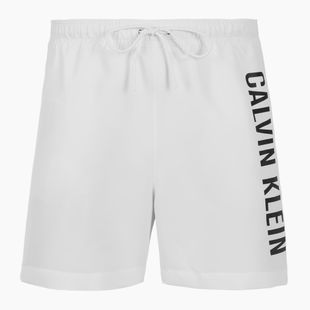 Pánske plavecké šortky Calvin Klein KM0KM01092 Intense Power Medium Drawstring pvh classic white