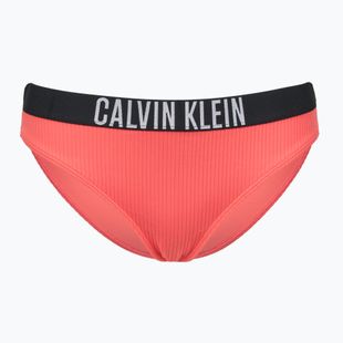 Spodný diel plaviek Calvin Klein KW0KW02752 Intense Power Rib Bikini oslňujúci koralový