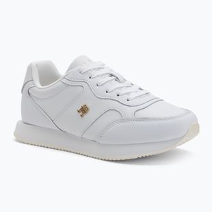 Dámske topánky Tommy Hilfiger Leather Runner white