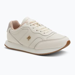 Dámske topánky Tommy Hilfiger Leather Runner ivory petal/newsprin