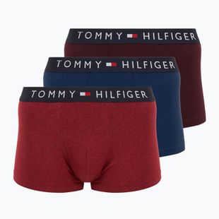 Boxerky Tommy Hilfiger UM0UM03180 Trunk 3 páry deep burgundy/purple navy/deep rouge heather