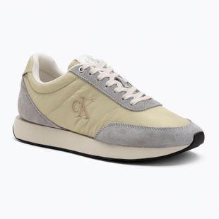 Dámske topánky Calvin Klein YW0YW01990 Retro Runner Lace Up Nylon MG green haze/grey/green/cashew